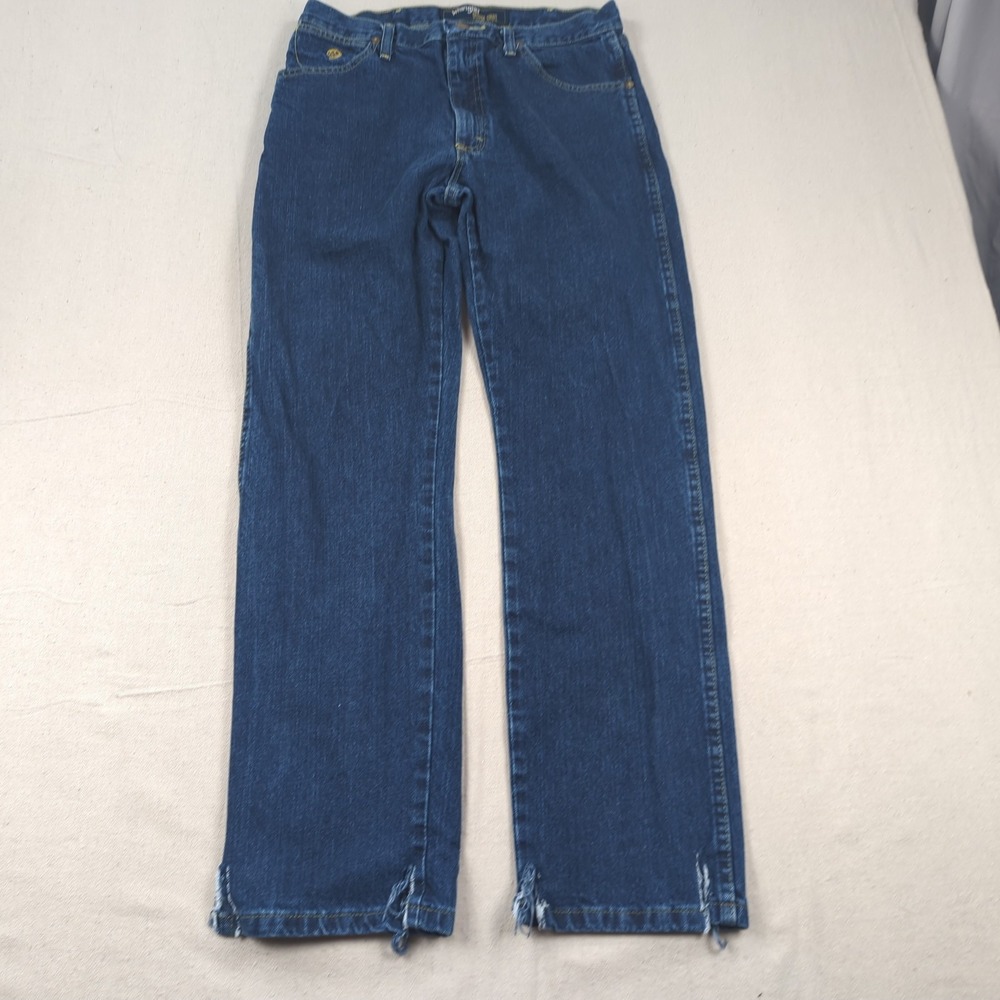 Wrangler Jeans Mens 31x32 Blue George Strait 13MWZ Rancher Distressed
